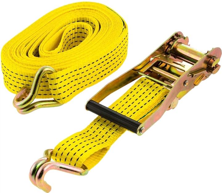 Транспортний ремінь з натягувачем AUTOSERIO Ratchet Tie Down XH-R5005 50 мм x 9 м 4.5 т (4770364225970) - зображення 1