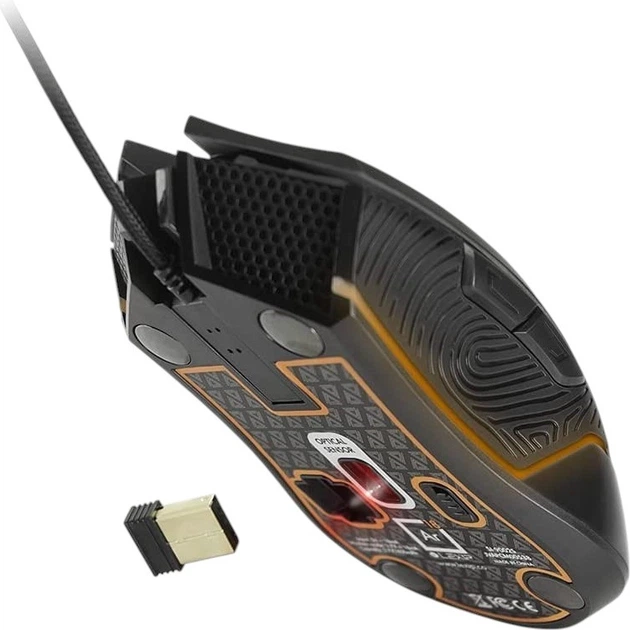 Миша Lexip Ar18 Aero Speed Wireless/USB Black (3760210998449) - зображення 3