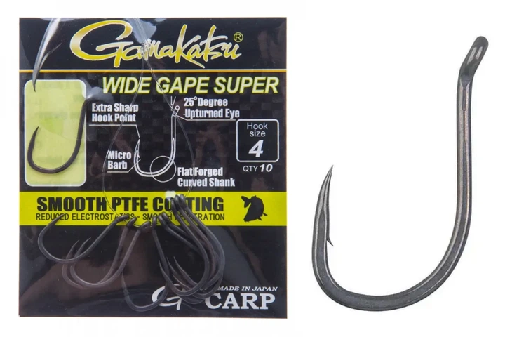 Крючки Gamakatsu G-Carp Wide Gape Super №8 (10шт/уп) (6108044004) - Фото 1 Крючки Gamakatsu G-Carp Wide Gape Super №8 (10шт/уп) (6108044004) - изображение 1
