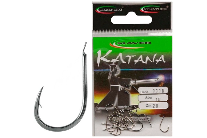 Крючки Maver Katana 1110A №8 (20шт/уп) (6119007001) - Фото 1 Крючки Maver Katana 1110A №8 (20шт/уп) (6119007001) - изображение 1