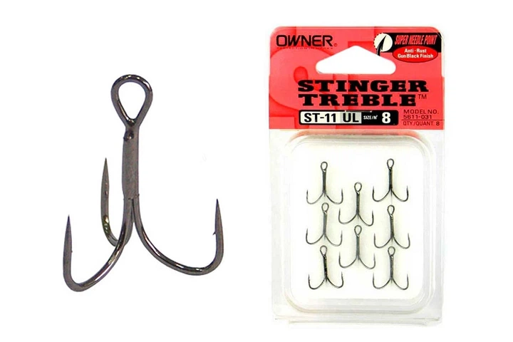 Тройники Owner Stinger Treble ST-11UL №18 (8шт/уп) (6310001004) - Фото 1 Тройники Owner Stinger Treble ST-11UL №18 (8шт/уп) (6310001004) - изображение 1
