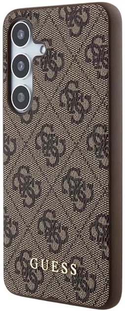 Панель Guess Hardcase 4G Metal Gold Logo для Samsung Galaxy A55 5G (A556) Brown (GUOHCSA55G4GFBR) - зображення 2