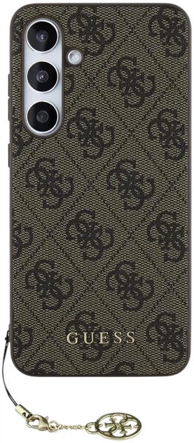 Панель Guess Hardcase 4G Charms Collection для Samsung Galaxy S24 FE Brown (GUHCS24FEGF4GBR) - зображення 2