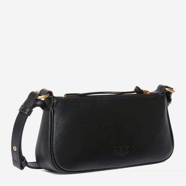 Torebka crossbody damska ze skóry naturalnej mała Pinko Half Moon Baguette 105069A0QO Z99Q Czarna (800070347439) - obraz 2