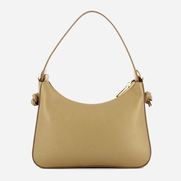 Torebka bagietka damska ze skóry naturalnej Iuntoo 193002 Beżowa (800070347410) - obraz 2