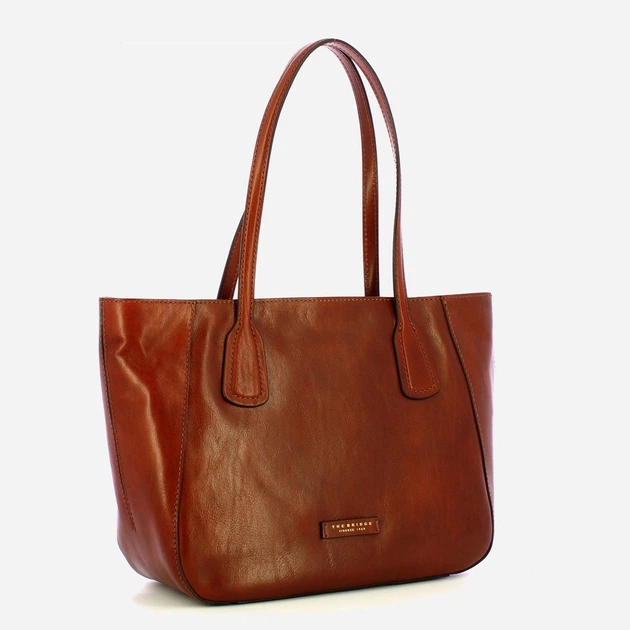 Сумка шопер жіноча з натуральної шкіри The Bridge Maddalena 44161101 14 Коричнева (800070350631) - зображення 3