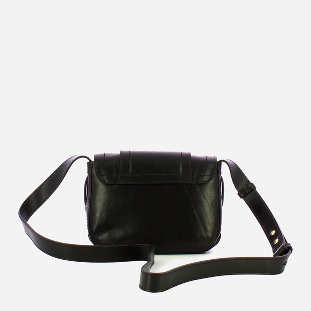 Сумка крос-боді через плече жіноча з натуральної шкіри маленька The Bridge Benedetta 44550201 30 Чорна (800070350623) - зображення 2