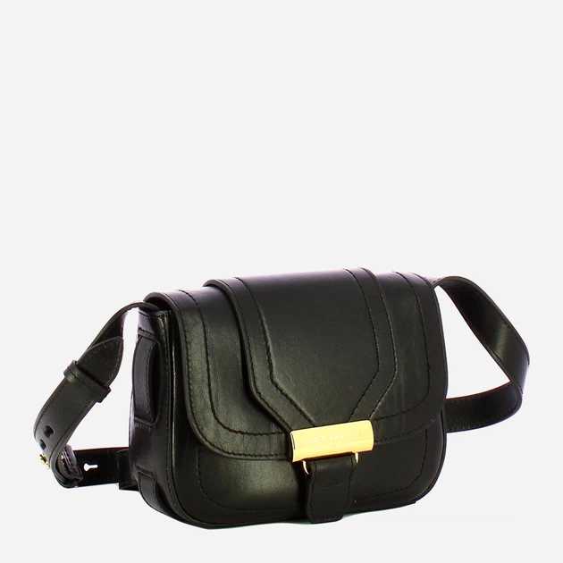 Сумка крос-боді через плече жіноча з натуральної шкіри маленька The Bridge Benedetta 44550201 30 Чорна (800070350623) - зображення 3