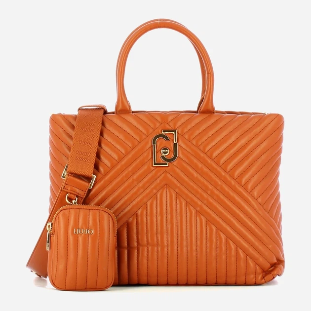 Torebka shopper Liu Jo AA3224E0426 X0282 Brązowa (800070301320) - obraz 3