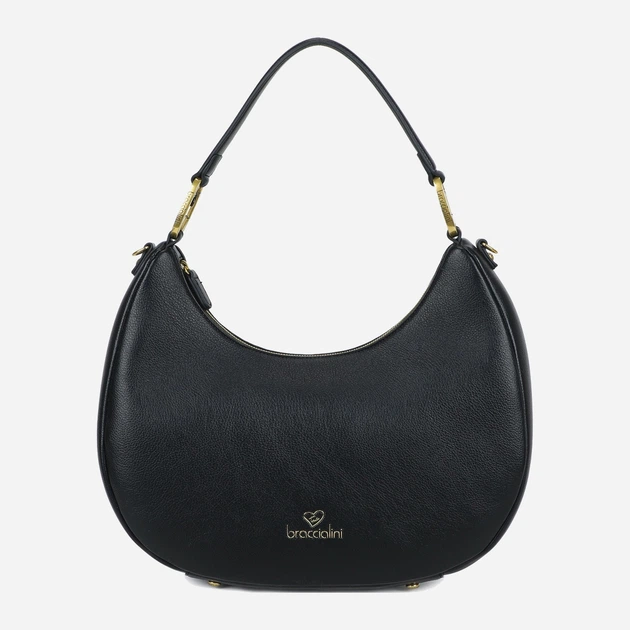 Torebka bagietka damska Braccialini Amy B18504 YY 100 Czarna (800070348943) - obraz 1