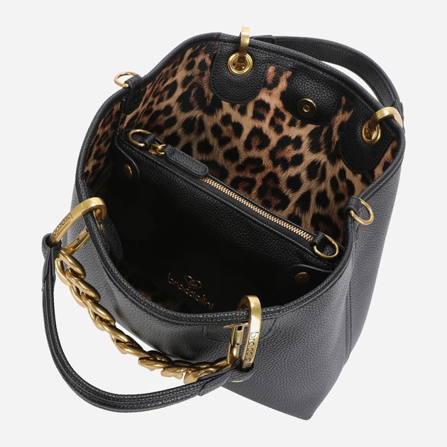 Torebka crossbody damska z łańcuszkiem Braccialini Beth Jewels B18531 YY 100 Czarna (800070348935) - obraz 5