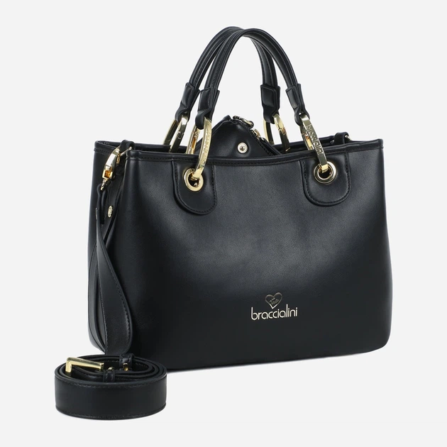 Torebka crossbody damska Braccialini Beth B18541 YY 100 Czarna (800070348930) - obraz 4