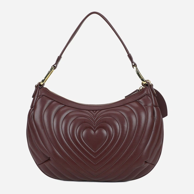 Сумка багет жіноча зі штучної шкіри середня Braccialini Beth Matelasse' B18552 YY 404 Темно-червона (800070348972) - зображення 3