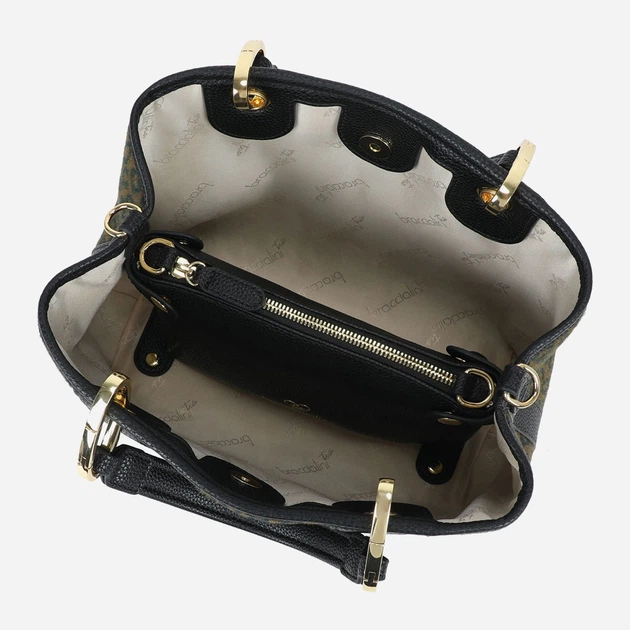 Сумка крос-боді через плече жіноча зі штучної шкіри середня Braccialini Beth Animalier B18571 YY P42 Коричнева (800070348968) - зображення 5