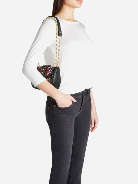 Torebka crossbody damska mała Braccialini Rock B18601 YY 100 Czarna (800070348940) - obraz 2