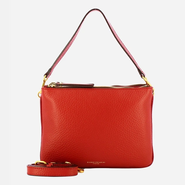 Сумка крос-боді через плече жіноча з натуральної шкіри середня Gianni Chiarini Frida BS 10436 TKL 14049 Червона (800070345698) - зображення 4
