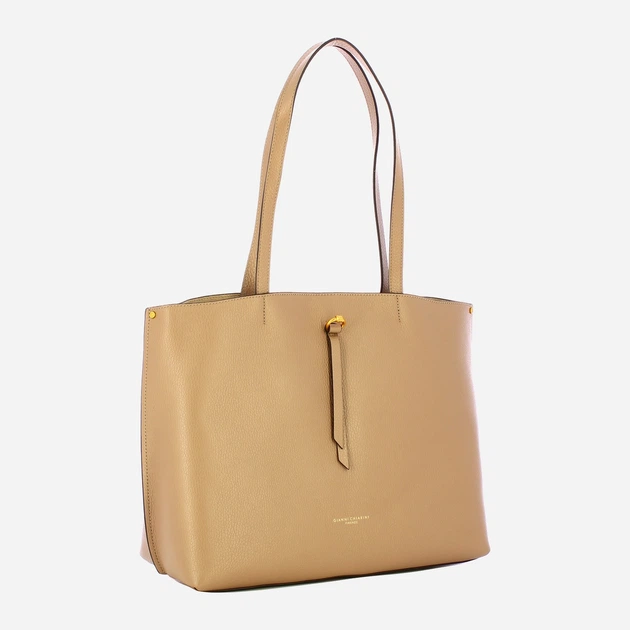 Сумка шопер жіноча з натуральної шкіри Gianni Chiarini Egle BS 11485/COMM GRN 2077 Бежева (800070344898) - зображення 3