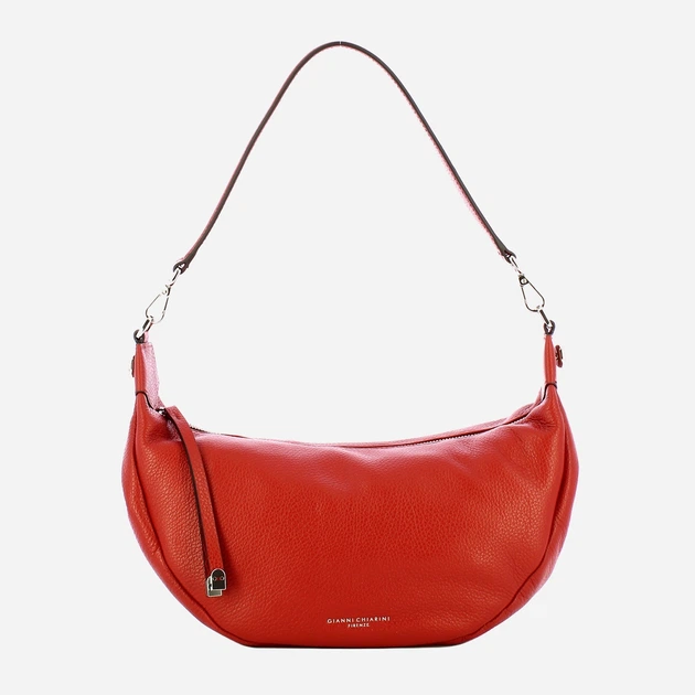 Сумка багет жіноча з натуральної шкіри середня Gianni Chiarini Aisha BS 11550/COMM GRN-NAOP 14049 Червона (800070345715) - зображення 1