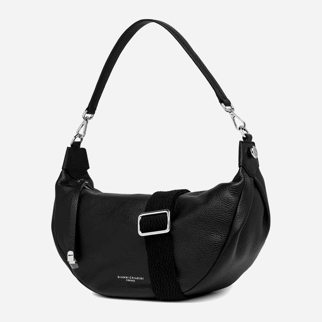 Torebka bagietka damska ze skóry naturalnej Gianni Chiarini Aisha BS 11550/COMM GRN-NAOP 001 Czarna (800070345714) - obraz 3