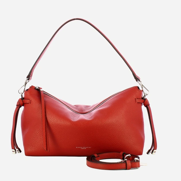Сумка крос-боді через плече жіноча з натуральної шкіри середня Gianni Chiarini Brina BS 11761/COMM GRN 14049 Червона (800070345718) - зображення 4