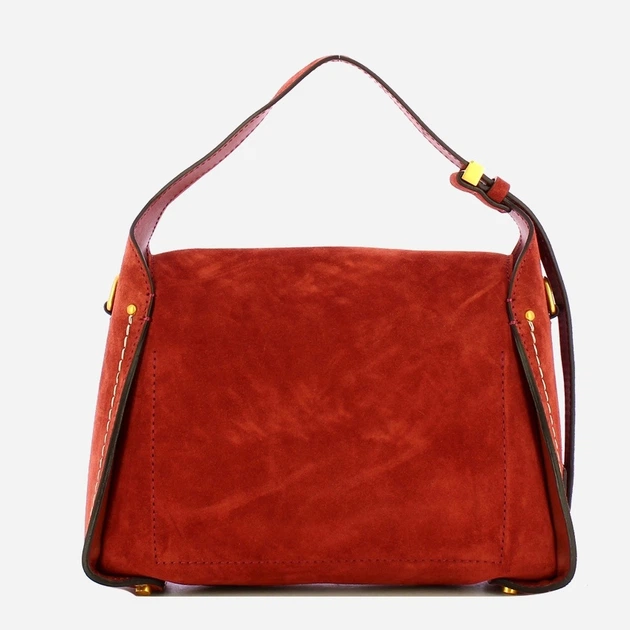 Сумка крос-боді через плече жіноча з натуральної замші середня Gianni Chiarini Penelope BS 12041 CM-PL 14049 Червона (800070345726) - зображення 2