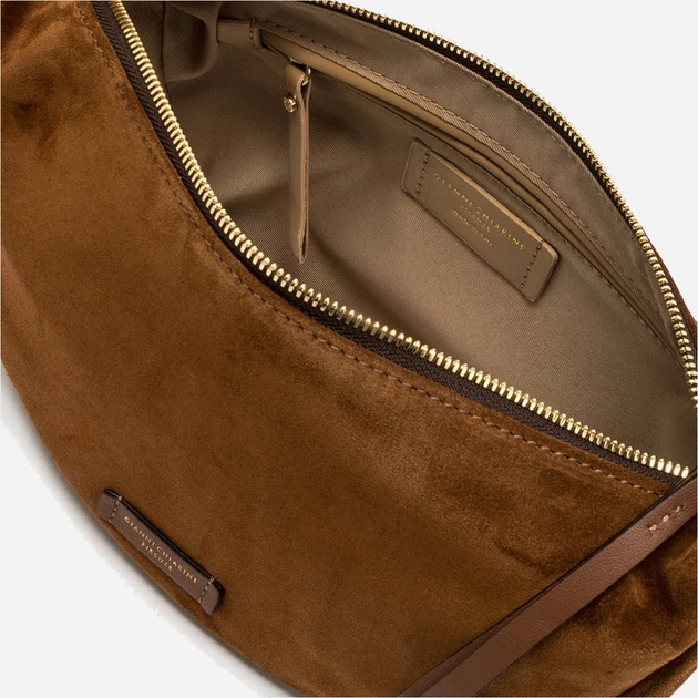 Torebka bagietka damska zamszowa Gianni Chiarini Aisha BS 12050 CM-NASPM 099 Brązowa (800070345730) - obraz 4