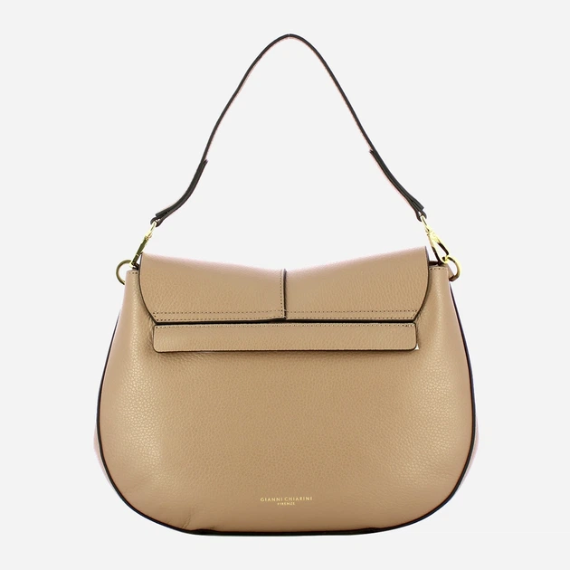 Сумка крос-боді через плече жіноча з натуральної шкіри середня Gianni Chiarini Helena Round BS 6037/COMM GRN-NAOP 2077 Бежева (800070345738) - зображення 2