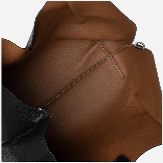 Torebka shopper ze skóry naturalnej Gianni Chiarini Dua BS 9720 RNGDBL 12565 Czarna (800070282523) - obraz 6