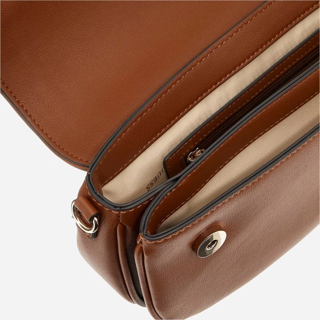 Сумка крос-боді через плече жіноча зі штучної шкіри середня Guess Dea HWBG7993200 COG Коричнева (800070344381) - зображення 3