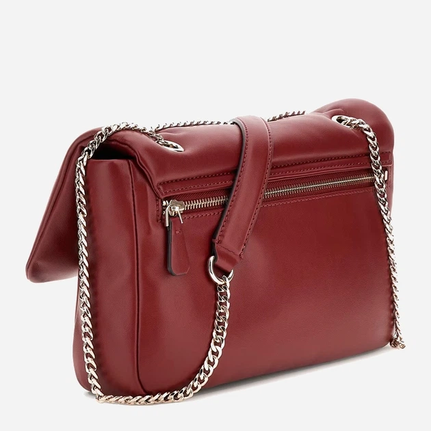 Сумка крос-боді через плече жіноча зі штучної шкіри середня Guess Sunetra HWNG7534210 RED Темно-червона (800070344402) - зображення 3