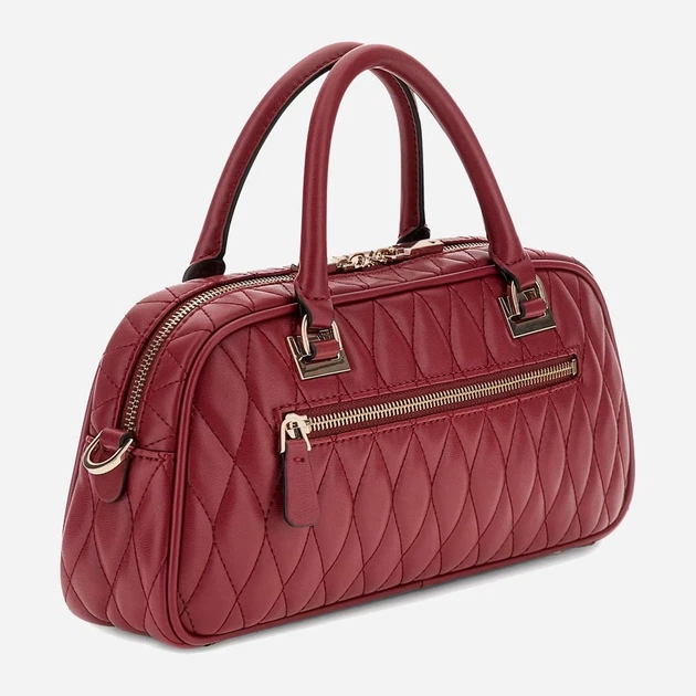 Сумка крос-боді через плече жіноча зі штучної шкіри середня Guess Valla HWQG8122050 RED Бордова (800070344410) - зображення 2