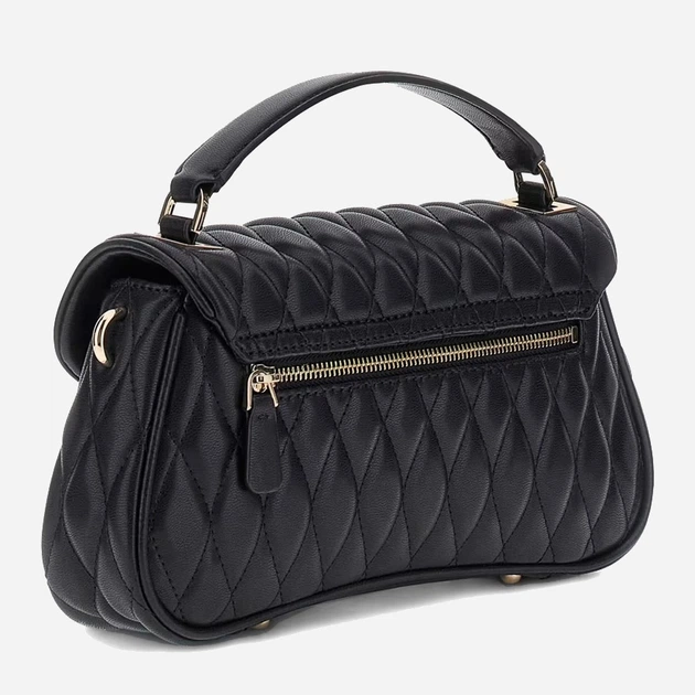 Сумка крос-боді через плече жіноча зі штучної шкіри середня Guess Valla HWQG8122200 BLA Чорна (800070344412) - зображення 2