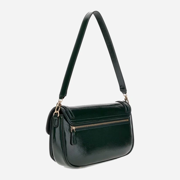 Сумка багет жіноча зі штучної шкіри середня Guess Dea HWTG7993200 FOR Темно-зелена (800070344419) - зображення 3