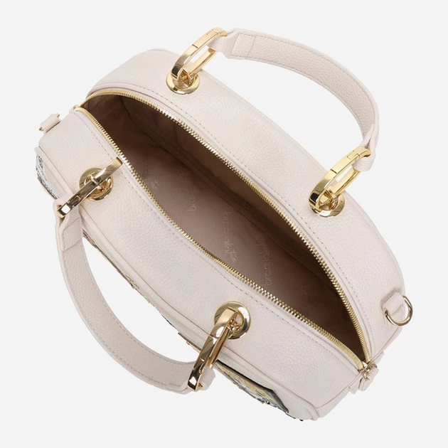 Сумка крос-боді через плече жіноча зі штучної шкіри середня Braccialini LT204 YY 818 Бежева (800070348950) - зображення 5