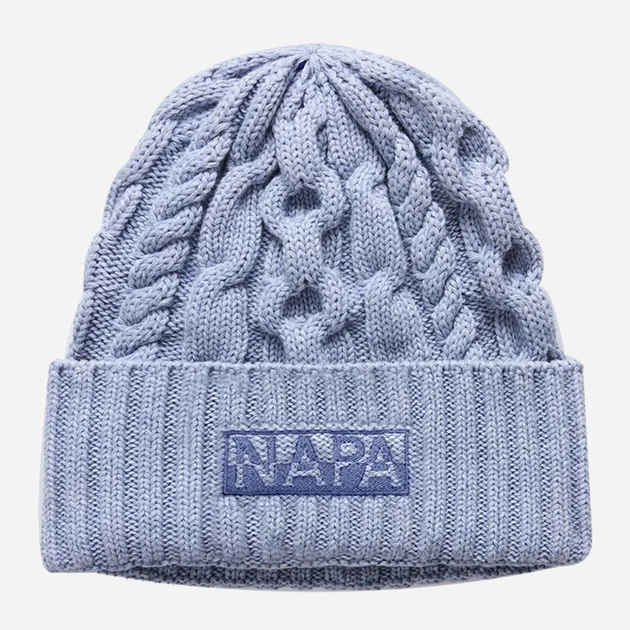Czapka beanie Napapijri F-Tires NP0A88YXN1J1 One Size Niebieska (800070348543) - obraz 1