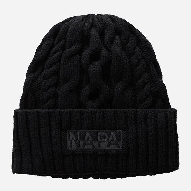 Czapka beanie Napapijri F-Tires NP0A88YX9411 One Size Czarna (800070348542) - obraz 1