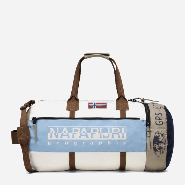 Спортивна сумка тканинна Napapijri H-Equator NP0A891TMQW1 Біла (800070348541) - зображення 1