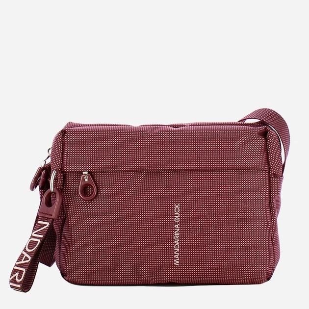 Torebka crossbody damska materiałowa mała Mandarina Duck Md20 P10QMT34 384 Bordowa (800070346900) - obraz 1