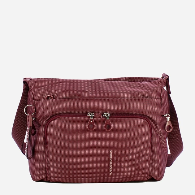 Torebka crossbody damska materiałowa Mandarina Duck Md20 P10QMT58 384 Bordowa (800070346892) - obraz 1