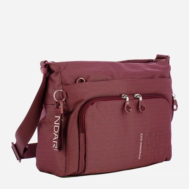 Torebka crossbody damska materiałowa Mandarina Duck Md20 P10QMT58 384 Bordowa (800070346892) - obraz 3