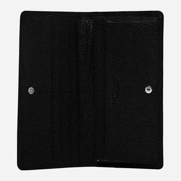 Портмоне жіноче з натуральної шкіри Gianni Chiarini Grain PF 5041 GRN 001 Чорне (800070326699) - зображення 4