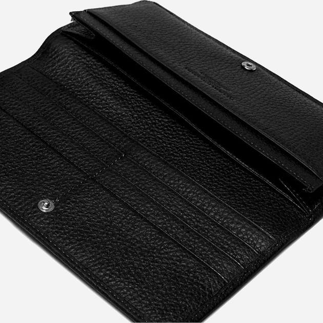 Портмоне жіноче з натуральної шкіри Gianni Chiarini Grain PF 5041 GRN 001 Чорне (800070326699) - зображення 5