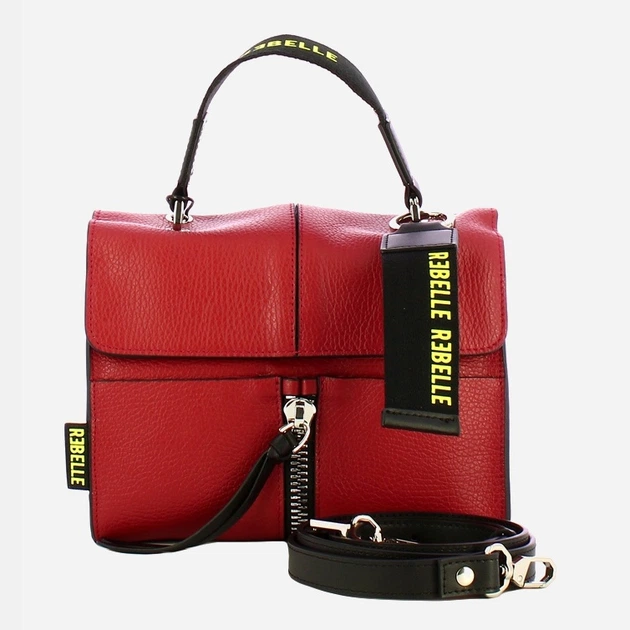 Сумка крос-боді через плече жіноча з натуральної шкіри маленька Rebelle Chloe Satchel REB0002P0001 0139 Червона (800070349418) - зображення 4