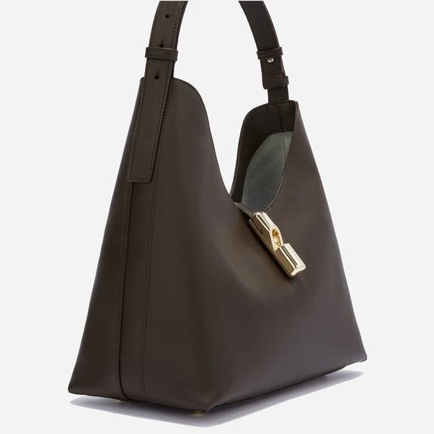 Torebka hobo damska ze skóry naturalnej Furla Goccia WB01499BX31042460S1007 Brązowa (800070331285) - obraz 4