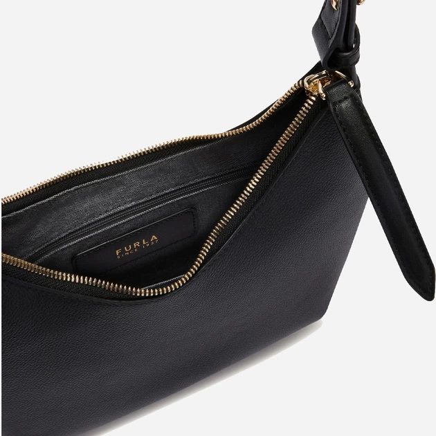 Torebka bagietka damska ze skóry naturalnej mała Furla Goccia WB01500BX3353O60001007 Czarna (800070345760) - obraz 5