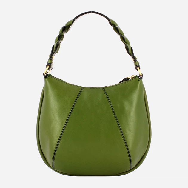Torebka hobo damska ze skóry naturalnej The Bridge Brigida 0449327J F1 Zielona (800070350629) - obraz 2