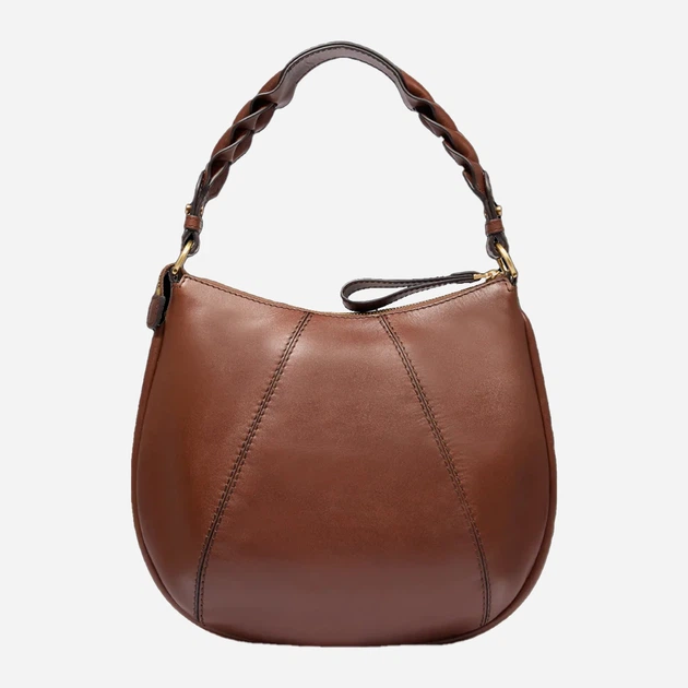 Torebka hobo damska ze skóry naturalnej The Bridge Brigida 0449327J 14 Brązowa (800070350627) - obraz 2