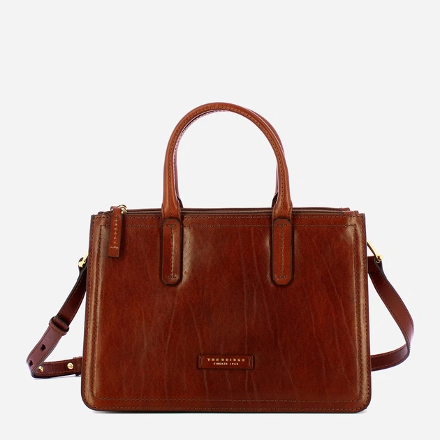 Torebka crossbody damska ze skóry naturalnej The Bridge Beatrice 44462001 14 Brązowa (800070350661) - obraz 1