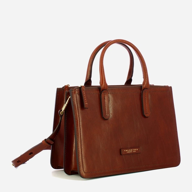 Torebka crossbody damska ze skóry naturalnej The Bridge Beatrice 44462001 14 Brązowa (800070350661) - obraz 3