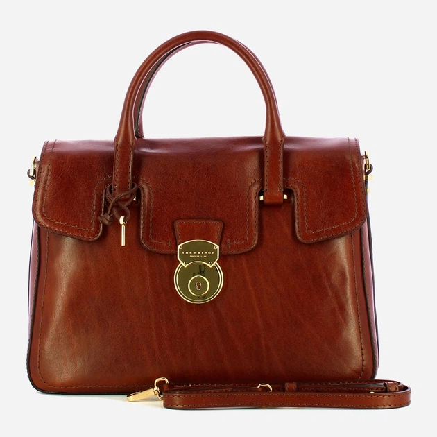 Torba aktówka ze skóry naturalnej The Bridge Corsini 44376101 14 Brązowa (800070350664) - obraz 4